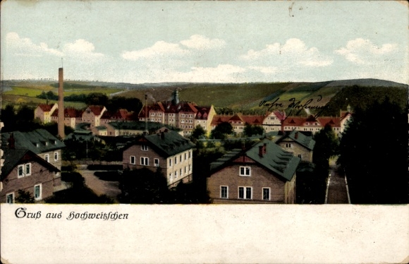 Postcard Hochweitzschen Großweitzschen Central Saxony, Panorama