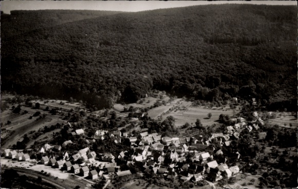 Postcard Sulzbach Gaggenau in the Murg Valley, aerial photograph
