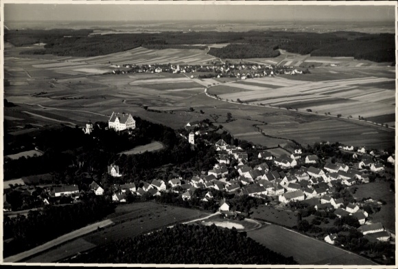 Ak Weißenhorn in Schwaben, Fliegeraufnahme