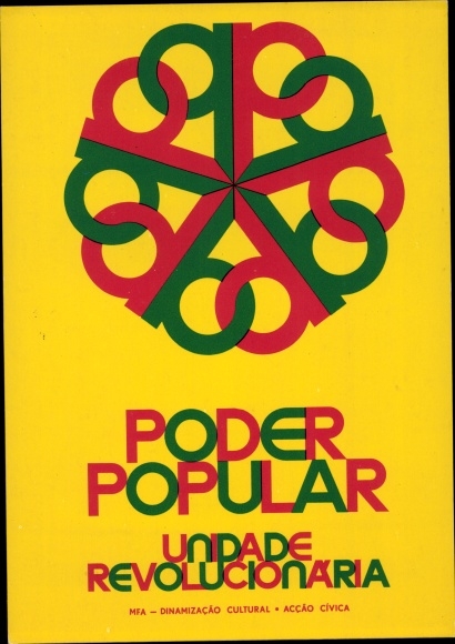 Postcard History Portugal, Poder Popular, Unidade Revolucionaria