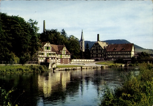 KP Wanfried an der Werra Hesse, domy z muru pruskiego
