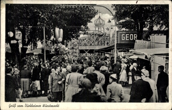 Ak Bad Dürkheim am Pfälzerwald, Dürkheimer Wurstmarkt, Jahrmarkt