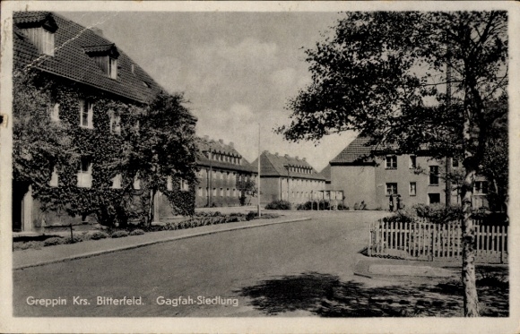 Ansichtkaart Greppin Bitterfeld Wolfen Saksen Anhalt, nederzetting Gagfah