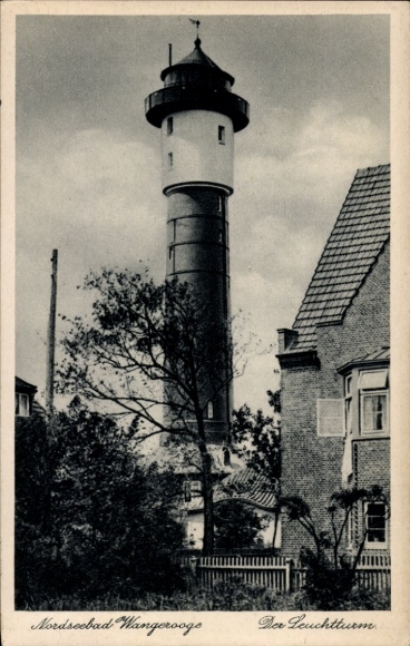 Ak Nordseebad Wangerooge in Ostfriesland, Leuchtturm