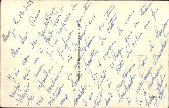 Postcard Herdecke, general view, Ruhr valley