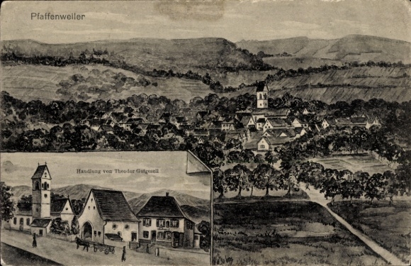 Artysta KP Pfaffenweiler im Breisgau, widok ogólny, fabuła: Theodor Gutgesell