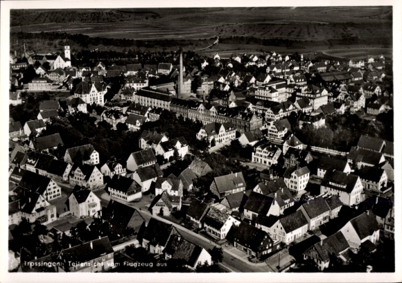 Postcard Trossingen on the Baar, aerial photograph