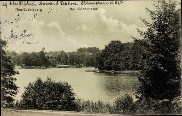 Ansichtkaart Neubabelsberg Potsdam in Brandenburg, Griebnitzsee