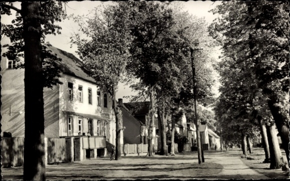 Postcard Friedersdorf near Königs Wursterhausen, Main Street
