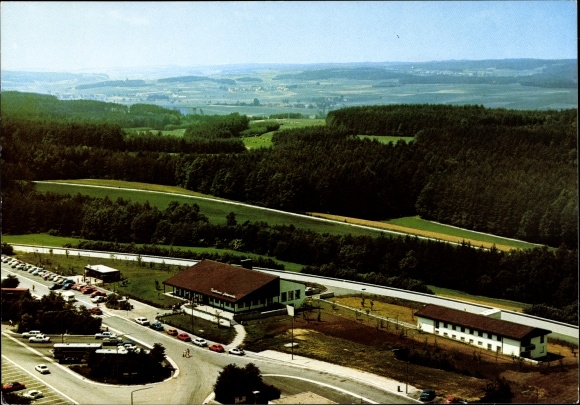 Ak Weingartsgreuth Wachenroth in Mittelfranken, Autobahn Rasthaus Steigerwald Nordseite