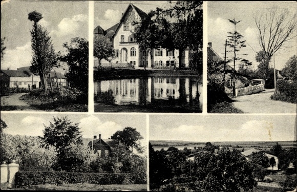 Ansichtkaart Lenste Grömitz in Ostholstein, herberg, panorama, straatgedeelte