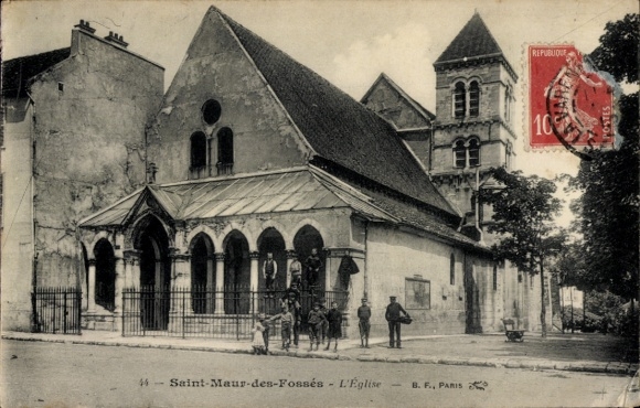 Ak Saint Maur des Fossés Val de Marne, Kirche