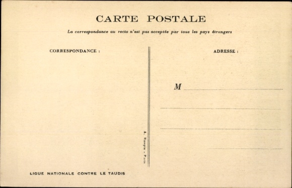 Artist Postcard Poulbot, Francisque, Ligue Nationale contre le Taudis, children, farm, chickens