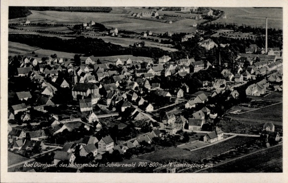 Ak Bad Dürrheim im Schwarzwald, Fliegeraufnahme