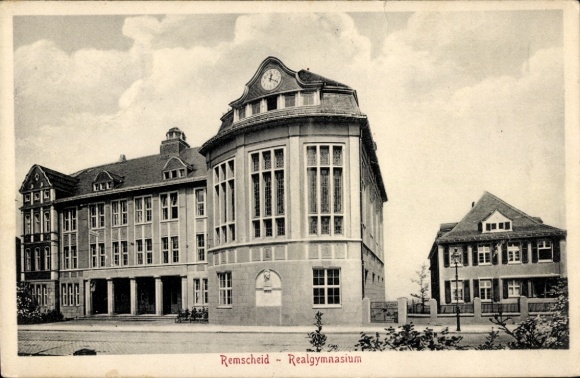 Postcard Remscheid im Bergisches Land, Realgymnasium