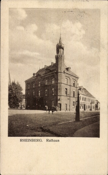 Ak Rheinberg Westfalen, Rathaus