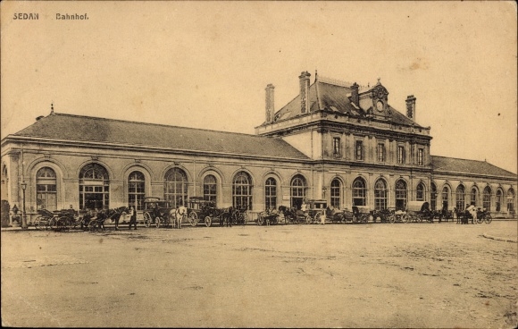 Ak Sedan Ardennes, Bahnhof