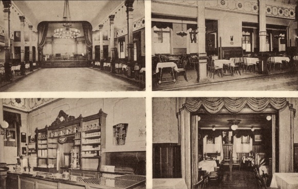 Postcard Hamburg Eimsbüttel Lokstedt, Club and Ball House Grenzhaus Hoheluft