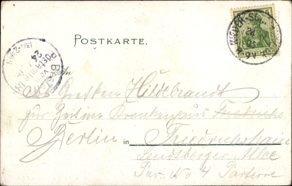Chromo-Litho Berlin Treptow Niederschoeneweide, inn Loreley on the Oberspree