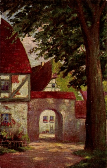 Artist Postcard Hoy, W., Home sweet home