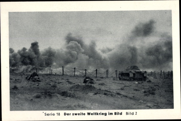 Sammelbild Der zweite Weltkrieg im Bild, Serie 18 Rommel Bild 2, Wieder vor Tobruk