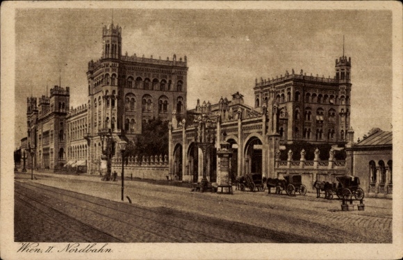 Postcard Vienna 2 Leopoldstadt, Northern Railway