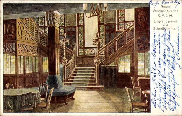Artists' Association Stuttgart, reception room, writing room of the Christian Association of Young Men