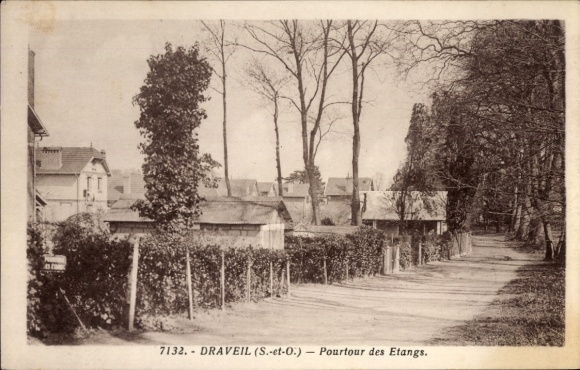Ak Draveil Essonne, Pourtour des Etangs