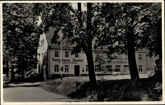 Ak Oberschöna in Sachsen, Waldschänke "Ölmühle"