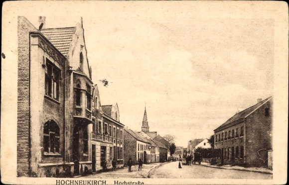 Postcard Hochneukirch Jüchen North Rhine Westphalia, Hochstrasse