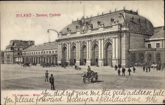 Ak Milano Milaan Lombardije, Stazione Centrale