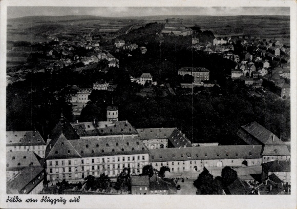 Ak Fulda in Hessen, luchtfoto