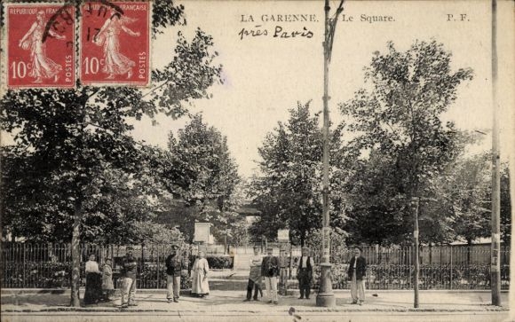 Postcard La Garenne Colombes Hauts de Seine, Place