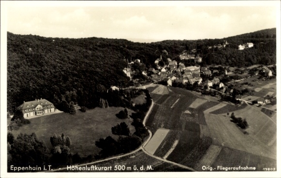 Postcard Eppenhain Kelkheim im Taunus, aerial photograph