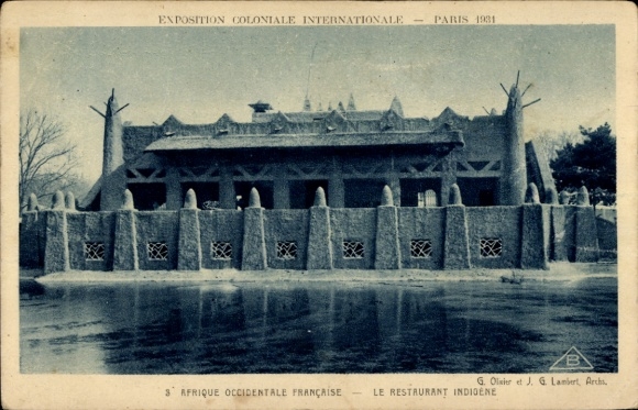 Ak Paris, Exposition Coloniale Internationale 1931, Afrique, Le Restaurant Indigene