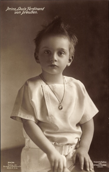 Postcard Prince Louis Ferdinand of Prussia, portrait