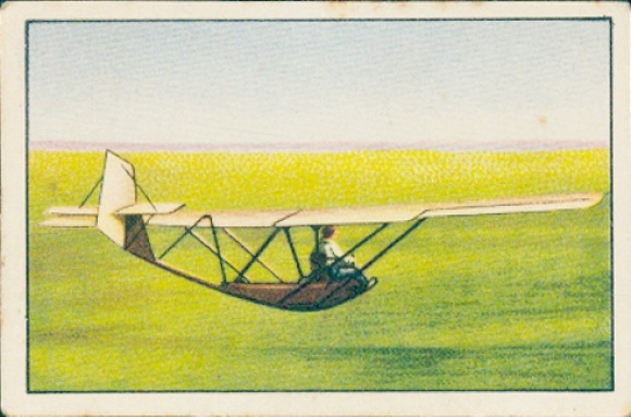Sammelbild Die Eroberung der Luft Abt. IV Serie A Nr. 1, Segelflugzeug Zögling, RRG