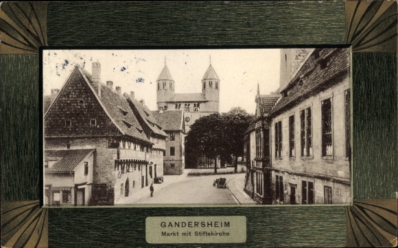 passe-partout KP Bad Gandersheim am Harz, rynek, kolegiata