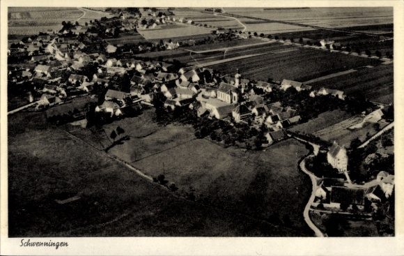 Postcard Schwenningen an der Donau Swabia, aerial photograph