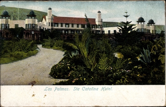 Postcard Las Palmas de Gran Canaria Canary Islands, Sta Catalina Hotel