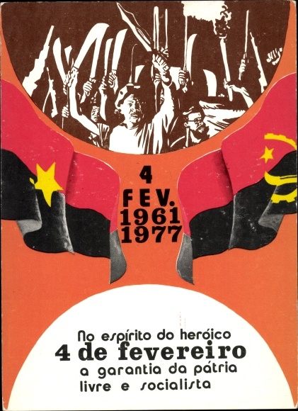 Postcard Angola, Portuguese Colonial War, February 4, 1961, 1977