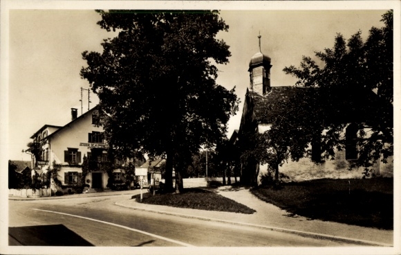 Postcard Hemigkofen Kressbronn am Bodensee, Old German wine bar at the chapel