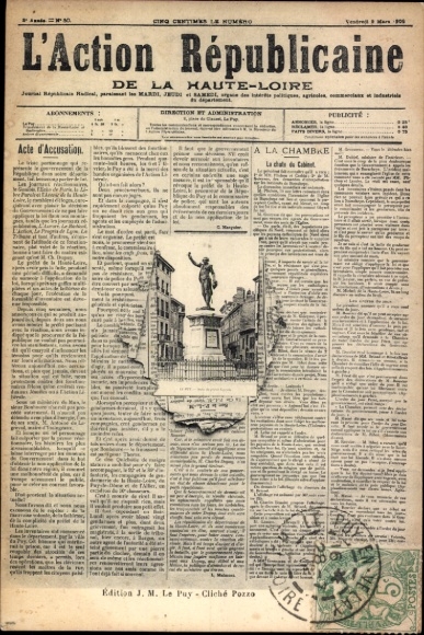 Newspaper PC Haute-Loire, monument