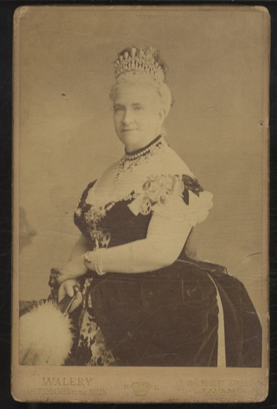 Cabinet Foto Großherzogin Auguste von Mecklenburg-Strelitz