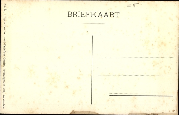 Artist Postcard Jordaan, Against the Tariff Act, Prosperity, Towards the Abyss