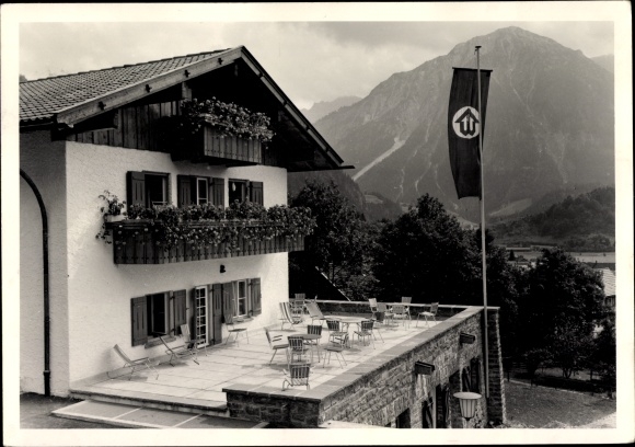Photo Postcard Bad Hindelang district of Oberallgäu, pension, Alps