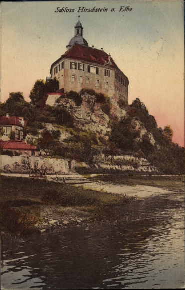 Ak Hirschstein in Sachsen, Schloss