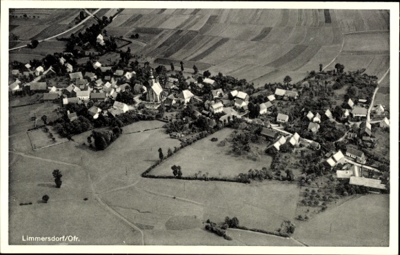 Postcard Limmersdorf Thurnau in Upper Franconia, aerial photograph