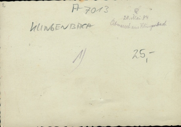 Photo Klingenbach Burgenland Austria, departure May 20, 1934