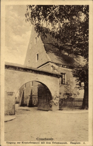 Postcard Dresden Cossebaude, Monastery Brewery, Local Museum, Hauptstraße 4